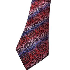 Angelino Red & Purple Aztec Inspired Men's Tie